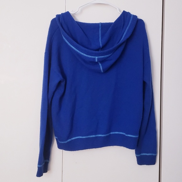 Old Navy blue outlined cotton wool zip up jacket - Picture 4 of 4